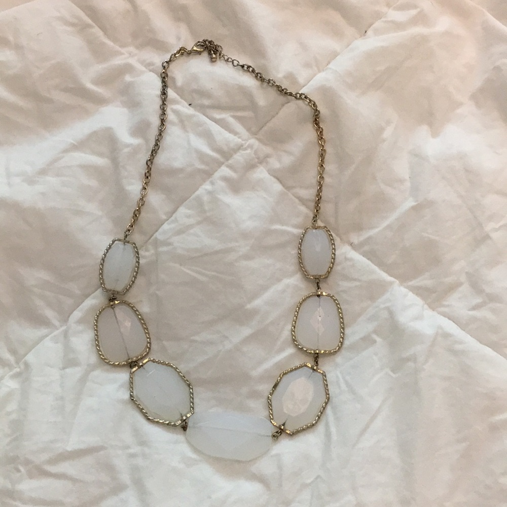 Gold rimmed necklace